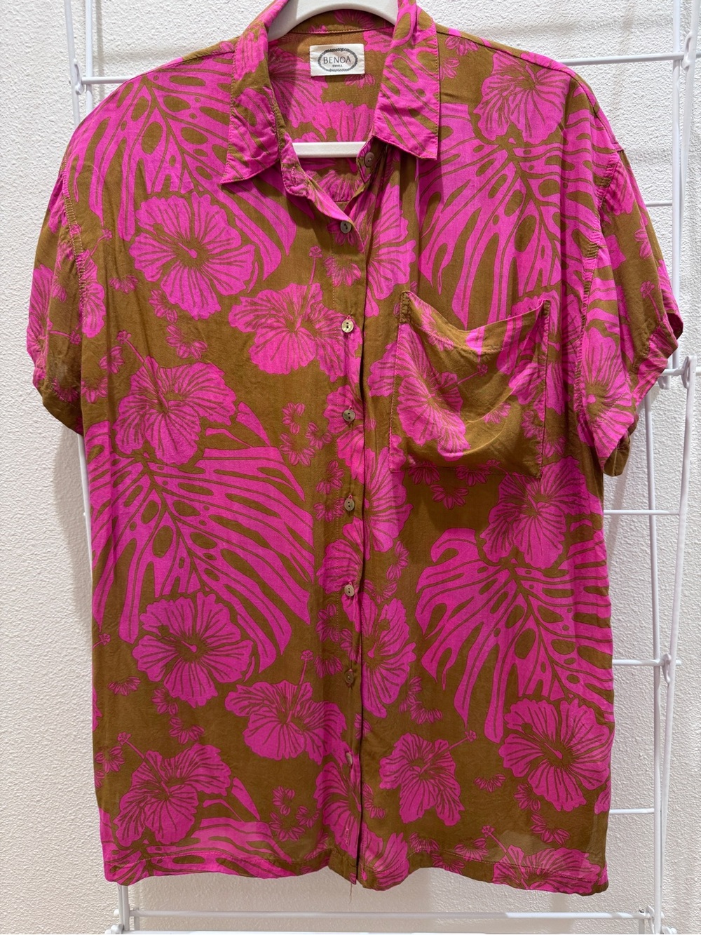 Benoa Swim Garden print Aloha Shirt
